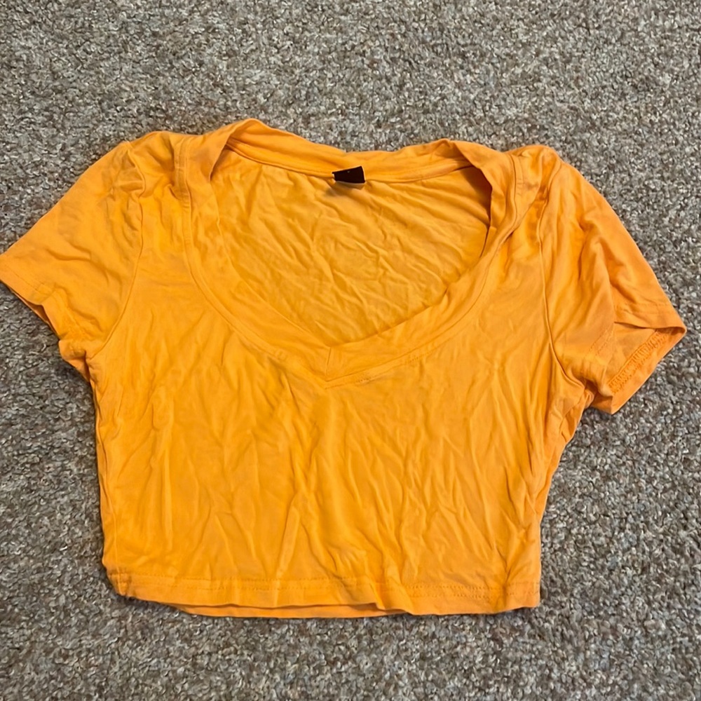Orange Crop Top